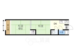 大阪府豊中市野田町【アパート】の間取り