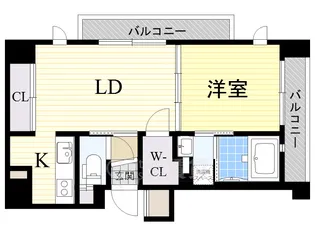 大阪府豊中市服部西町2丁目【マンション】の間取り