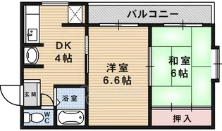 ファミール津田【2階】の間取り