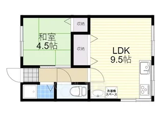西町ハイツ【1階】の間取り