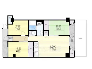 桃山台グランドマンション【1階】の間取り