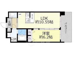 プレジオ豊中【9階】の間取り