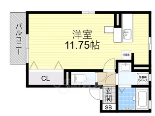 大阪府豊中市清風荘2丁目【アパート】の間取り
