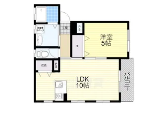 ラ・フォーレ三和【2階】の間取り