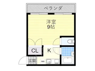 リバーオータム【1階】の間取り