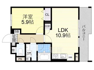大阪府豊中市二葉町1丁目【マンション】の間取り