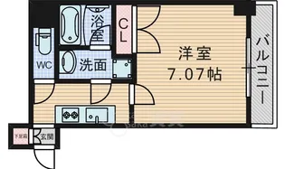 S-FORT江坂Salita【704号室】の間取り