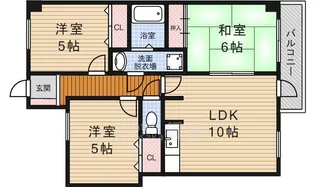 紫央里マンション【3階】の間取り