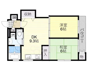 淀川ビル【3階】の間取り