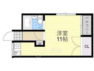 ハイツ青山【2階】の間取り
