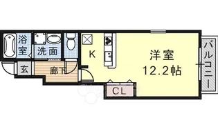 1Rの間取り画像
