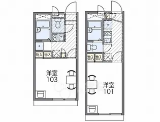大阪府豊中市螢池北町2丁目【アパート】の間取り