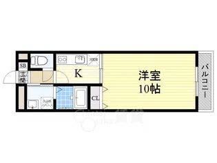 アンプルールクラージュコリーヌシャン2【2階】の間取り