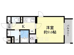 大阪府豊中市服部西町2丁目【マンション】の間取り