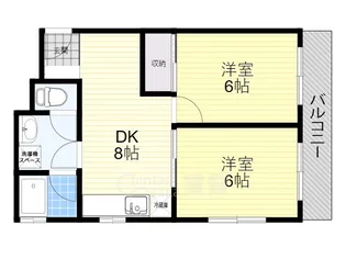 シャルム上野西【2階】の間取り