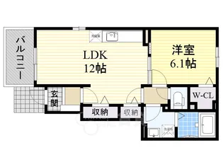大阪府茨木市南春日丘5丁目【アパート】の間取り