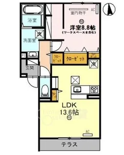 アコルデ緑地【1階】の間取り