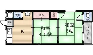 唐池ハイツ【2階】の間取り