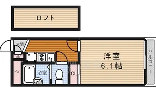 石橋蛍池マンション【1階】の間取り