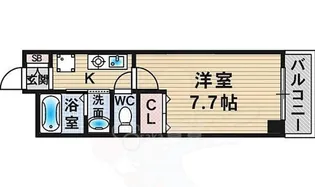 ハッピーハウス川西【4階】の間取り