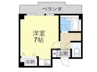 西田ハイツパート2【4階】の間取り