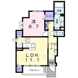 ネオ レジデンス【1階】の間取り