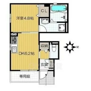 グラーティアム A棟【1階】の間取り