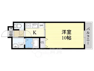 アンプルールクラージュコリーヌシャン2【1階】の間取り