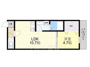 大阪府豊中市庄内西町2丁目【マンション】の間取り