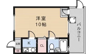 フラワーマンション【1階】の間取り