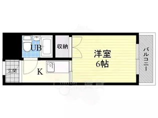 メビウス長興寺レジデンス第一【3階】の間取り