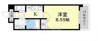 カサルテ吹田青葉丘【4階】の間取り