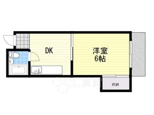 シャンクレール石橋【4階】の間取り