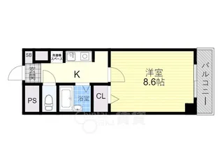 大阪府吹田市穂波町【マンション】の間取り