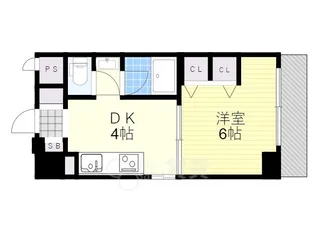 第13関根マンション【8階】の間取り