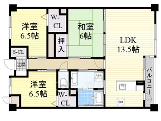 大阪府吹田市原町3丁目【マンション】の間取り
