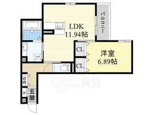 大阪府豊中市上野西3丁目【アパート】の間取り