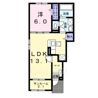 ツイテールⅠ【1階】の間取り