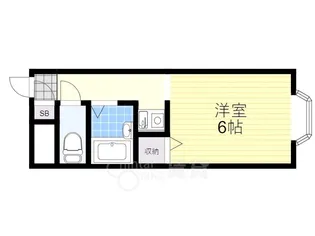 シャーツ石橋【1階】の間取り