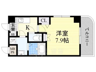 1Kの間取り画像