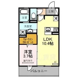 ベルメゾン池田【2階】の間取り