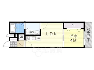大阪府吹田市東御旅町【アパート】の間取り