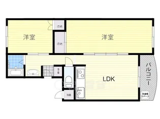 大阪府豊中市末広町2丁目【マンション】の間取り