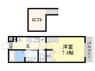 レジデンス石橋【2階】の間取り