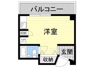 1Rの間取り画像