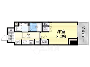 コンフォリア江坂【15階】の間取り