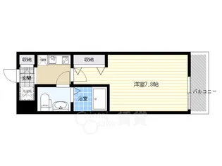 ウインズコート天神2【1階】の間取り