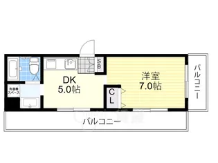 コートハウス神田【1階】の間取り