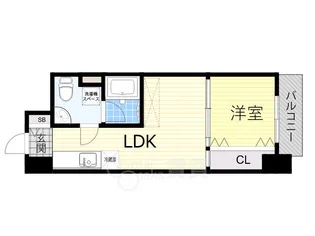 RIDGE江坂【9階】の間取り