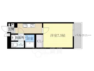 クレイノ清都3【1階】の間取り